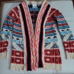 Pink Owl Aztec Vintage‎ style Cardigan
